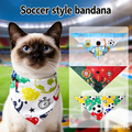 Pet Supplies World Cup Theme Football Pet Triangle Scarf Pet Saliva Scarf Simple Pet Accessories