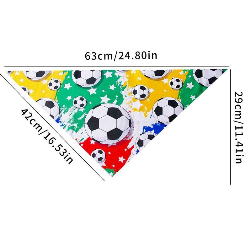 Pet Supplies World Cup Theme Football Pet Triangle Scarf Pet Saliva Scarf Simple Pet Accessories